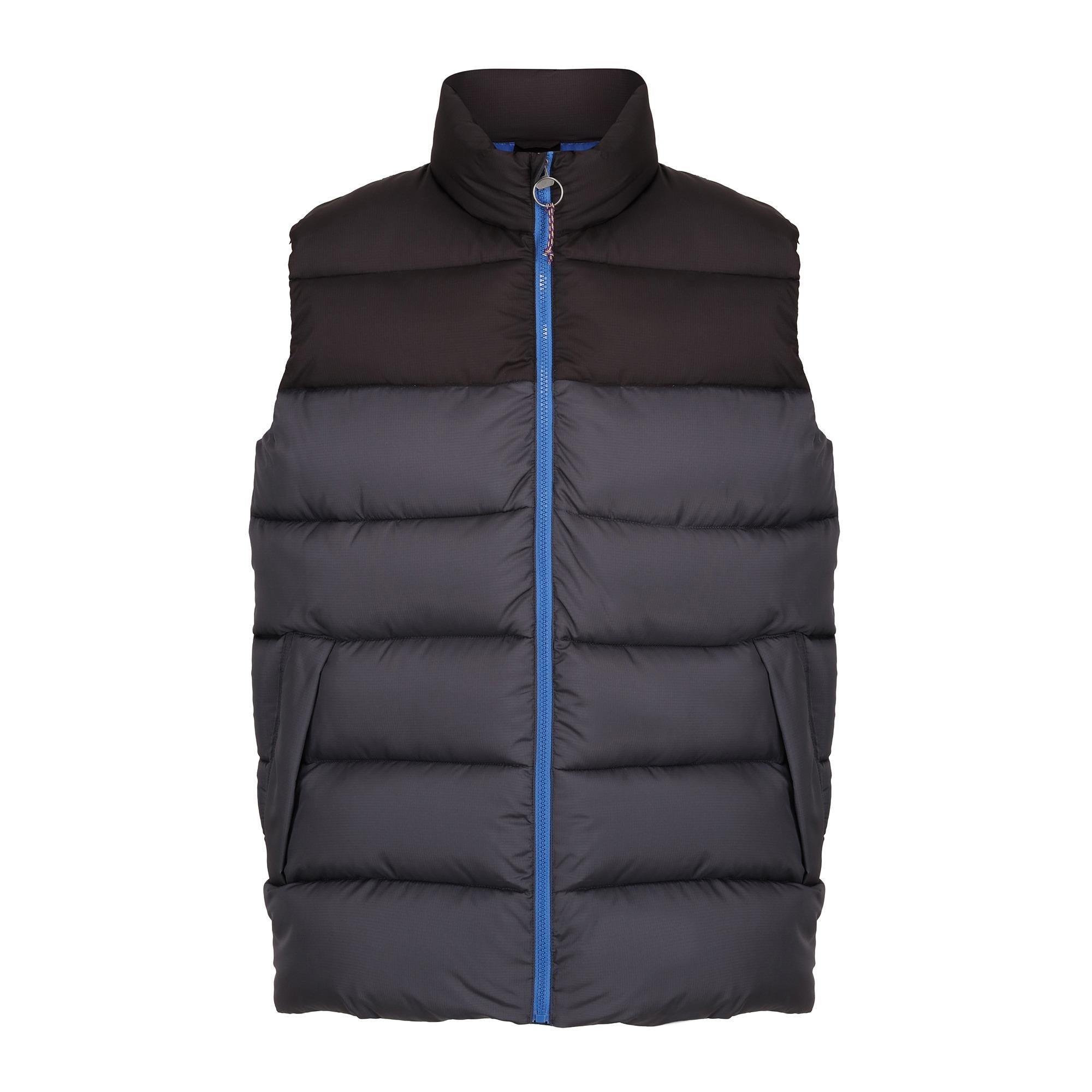 Regatta Vintage grey/black men's recycled liner puffer bodywarmer #TRA891