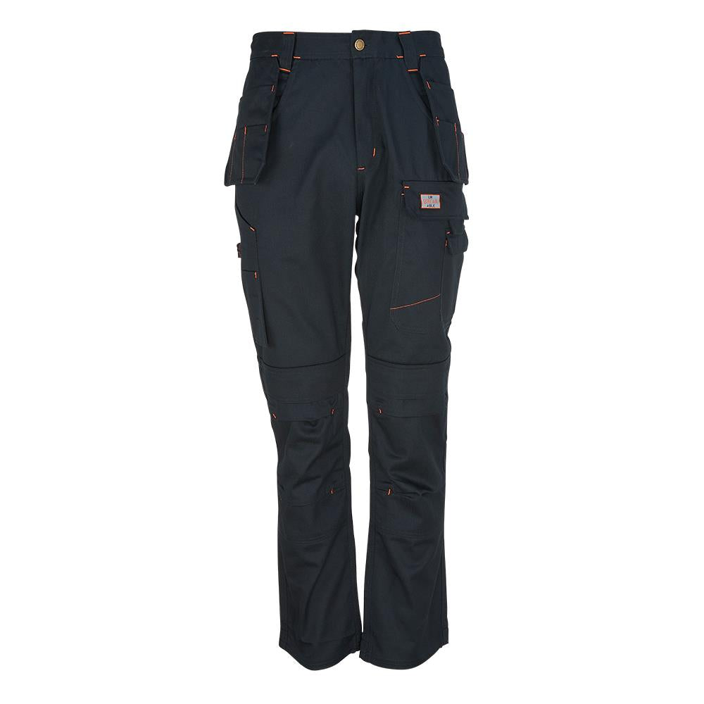 Unbreakable Eagle Pro black heavyweight multi pocket work trousers #U220