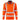Leo Georgeham Coolmax high visibility orange long sleeve recycled polo shirt