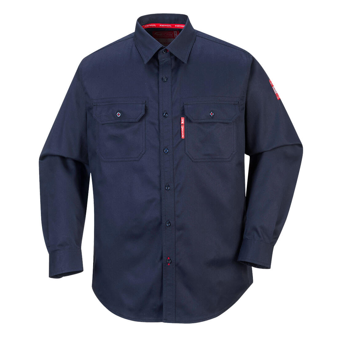 Portwest Bizflame navy anti-ARC  flame-resistant welders shirt #FR89