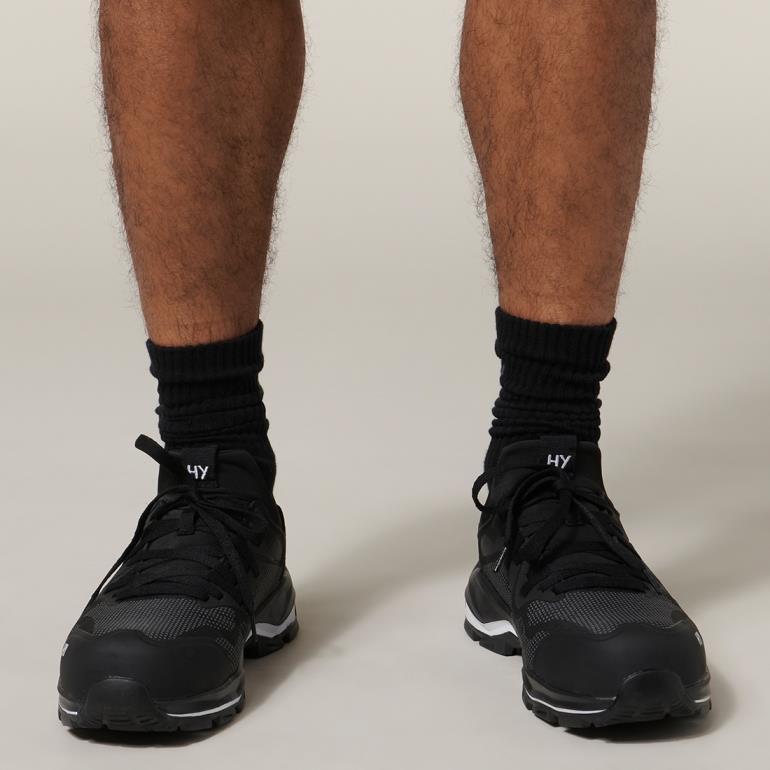 Hard Yakka Icon black composite toe-cap/midsole safety work trainer shoe