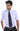 Pilot white short-sleeve shoulder-epaulette security officer shirt