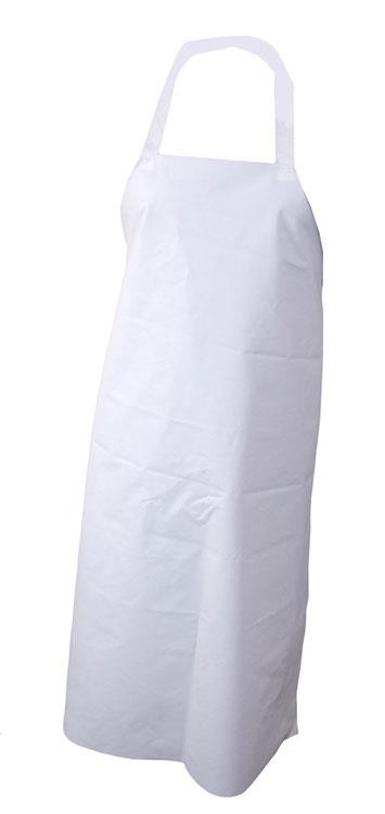 Nyplax 48" x 36" white PVC/nylon apron - halter neck & ties - pack 10