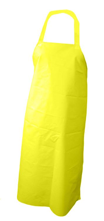 Nyplax 48" x 36" yellow PVC/nylon apron - halter neck & ties - pack 10