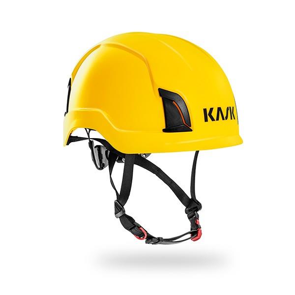 KASK Zenith yellow chinstrap unventilated safety helmet - EN397