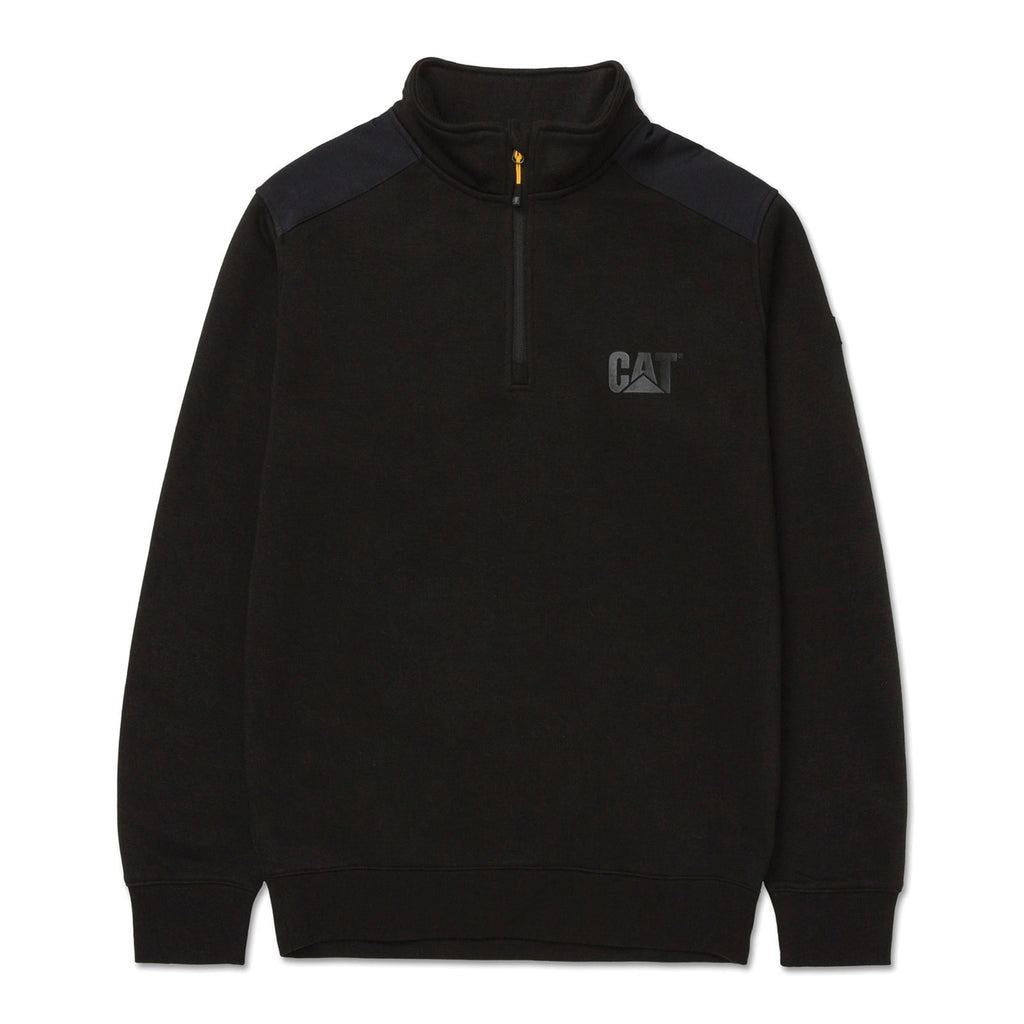 Caterpillar CAT Essential black quarter-zip sweatshirt #1050021