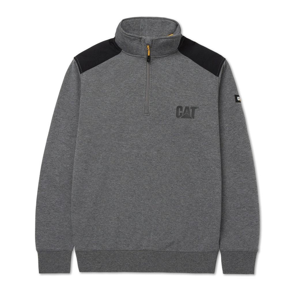 Caterpillar CAT Essential grey quarter-zip sweatshirt #1050021