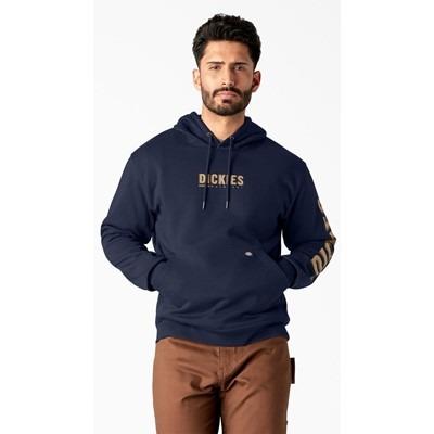 Dickies Graphic navy cotton-blend fleece hoodie hooded sweatshirt