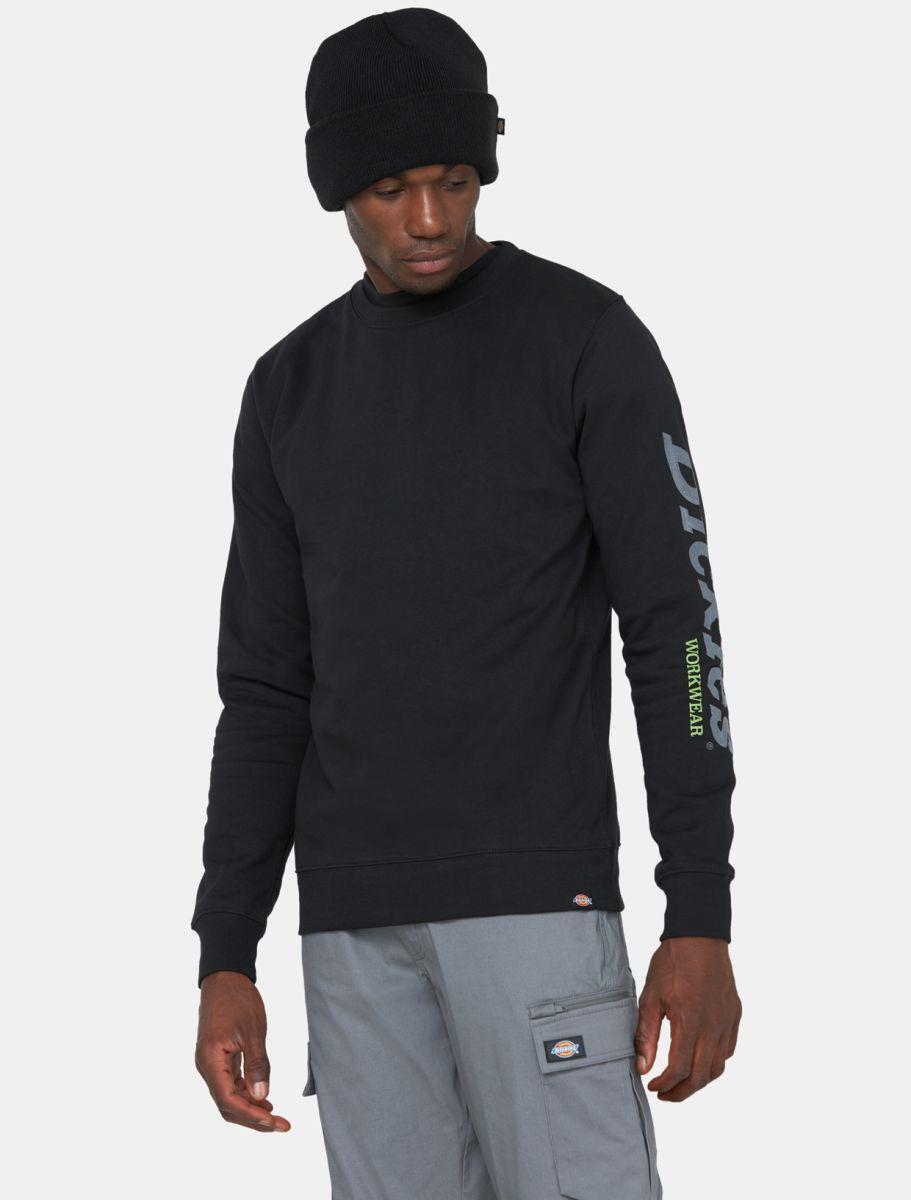 Dickies Okemo Graphic black fleece crew-neck sweatshirt