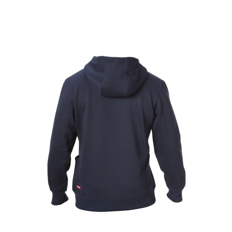 Hard Yakka navy brushed fleece hoodie hooded sweatshirt
