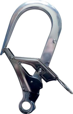 Delta Plus anchorage hook with double opening action #LV401