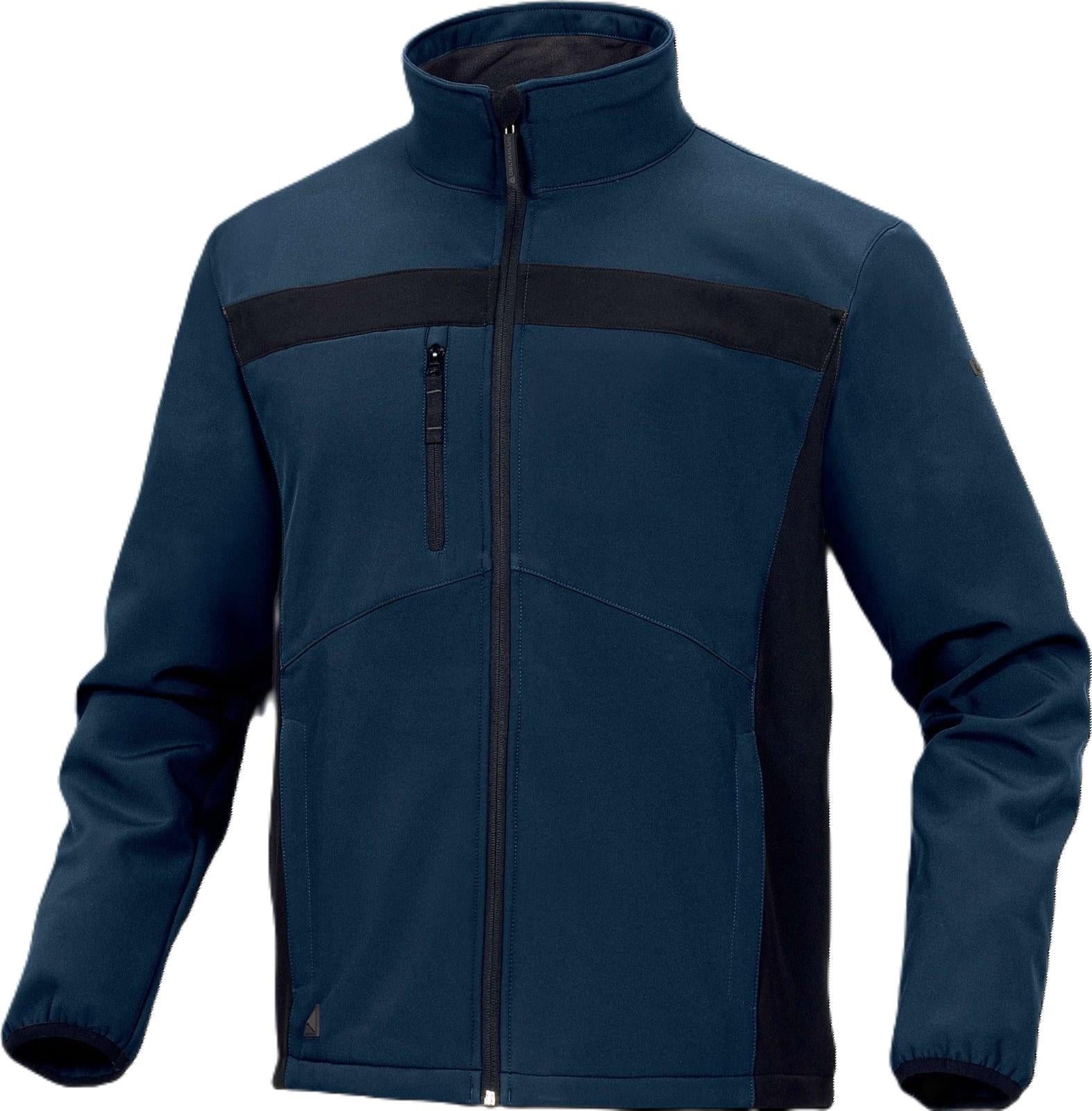 Delta Plus LULEA2 navy/black water-repellent windproof softshell jacket