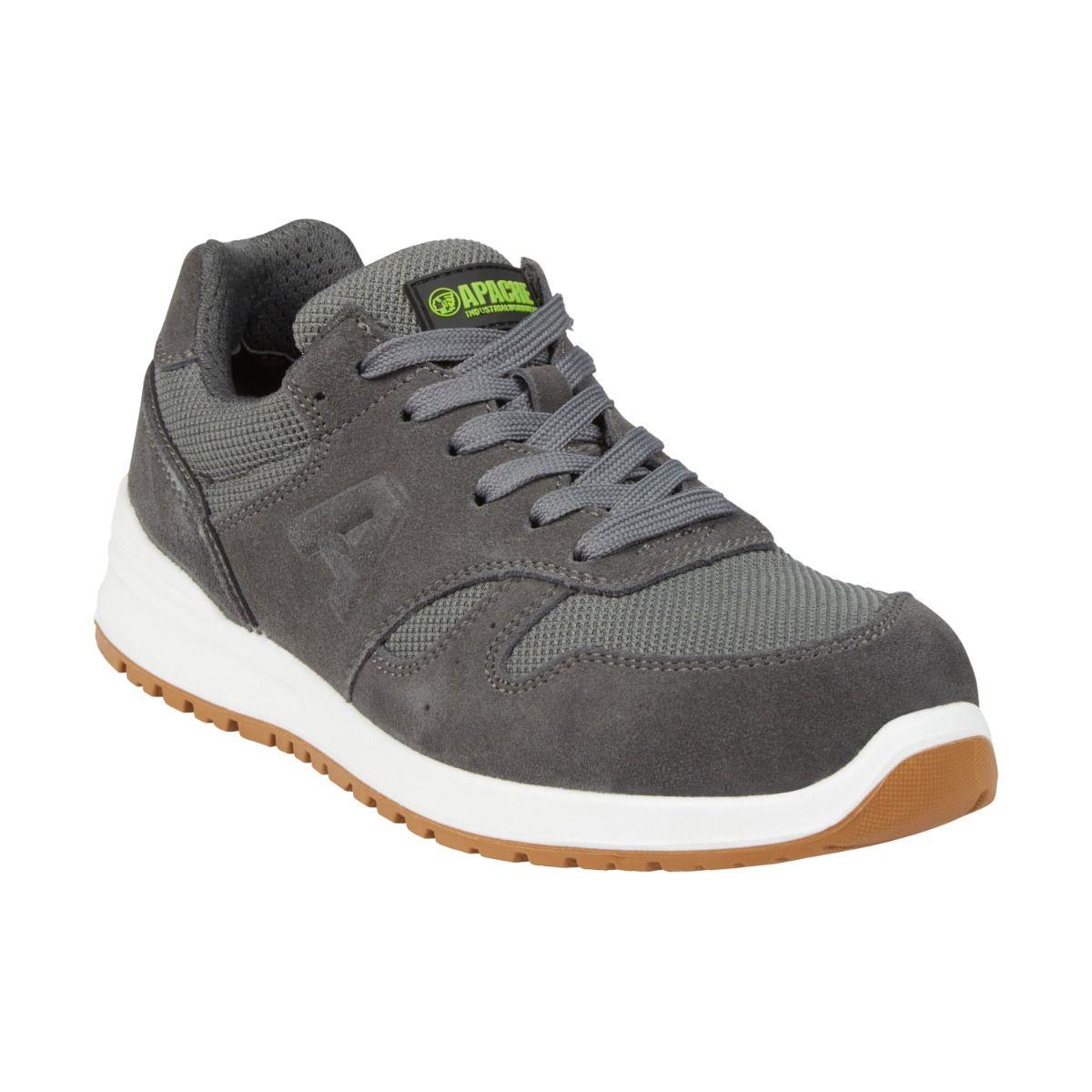 Apache Winnipeg S1P grey suede composite toe/midsole wide fit work safety trainers shoes