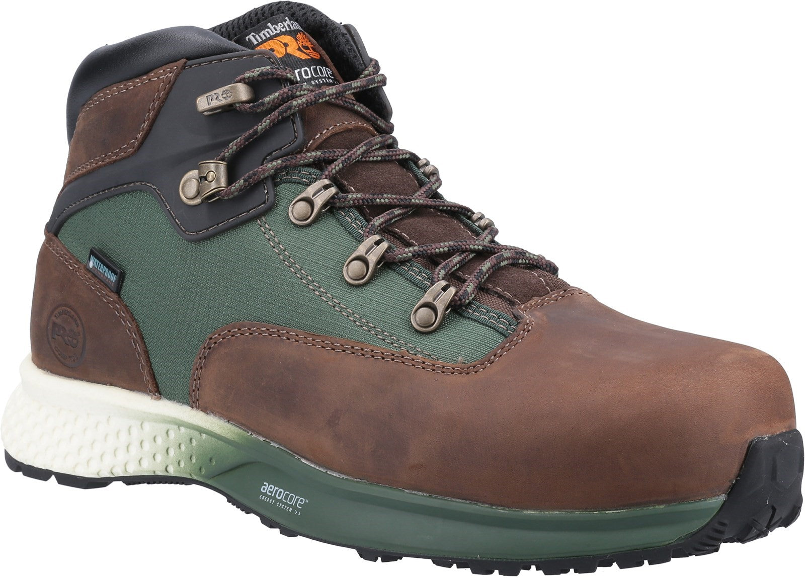 Timberland Pro Euro Hiker S3 brown/green waterproof composite work safety boots