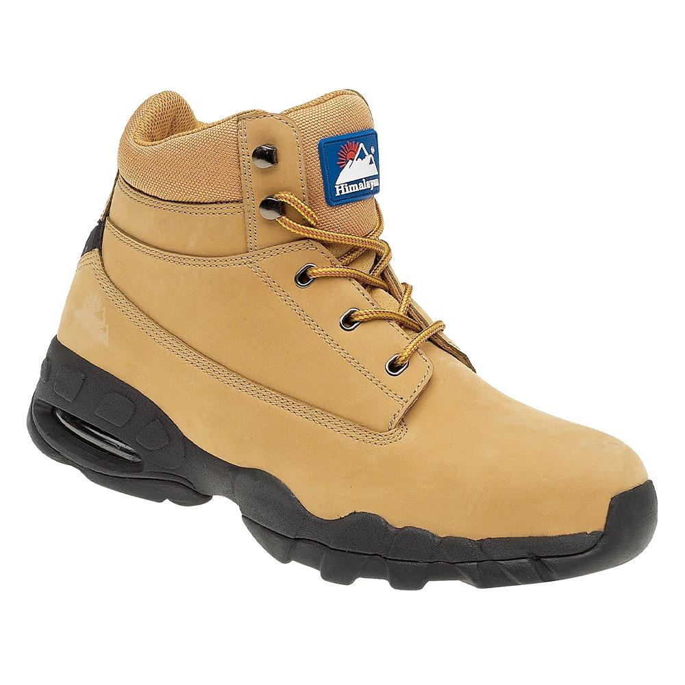 Himalayan SBP wheat nubuck air-bubble steel toe/midsole safety boot #4050