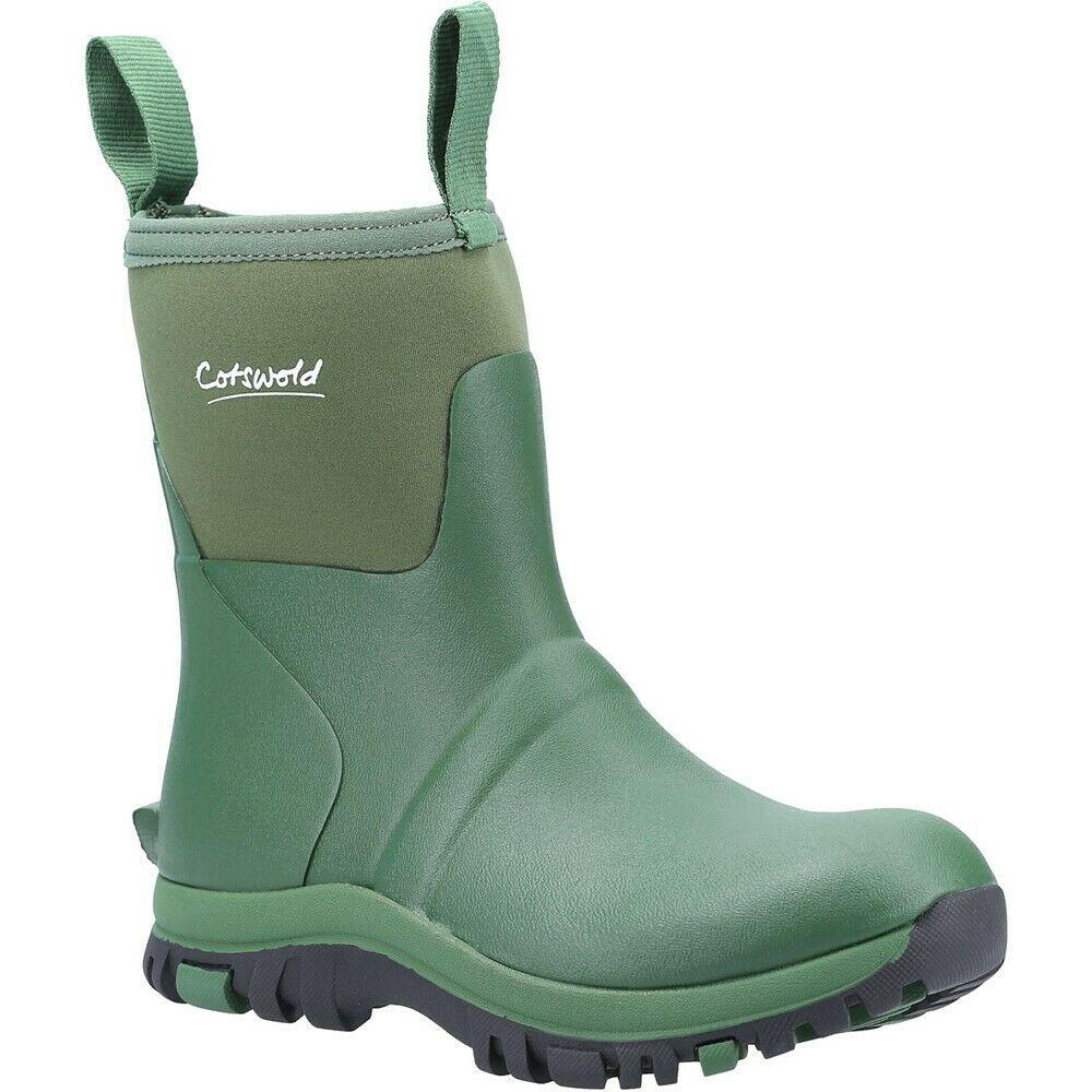 Cotswold Blaze green women's neoprene waterproof ankle wellington boot