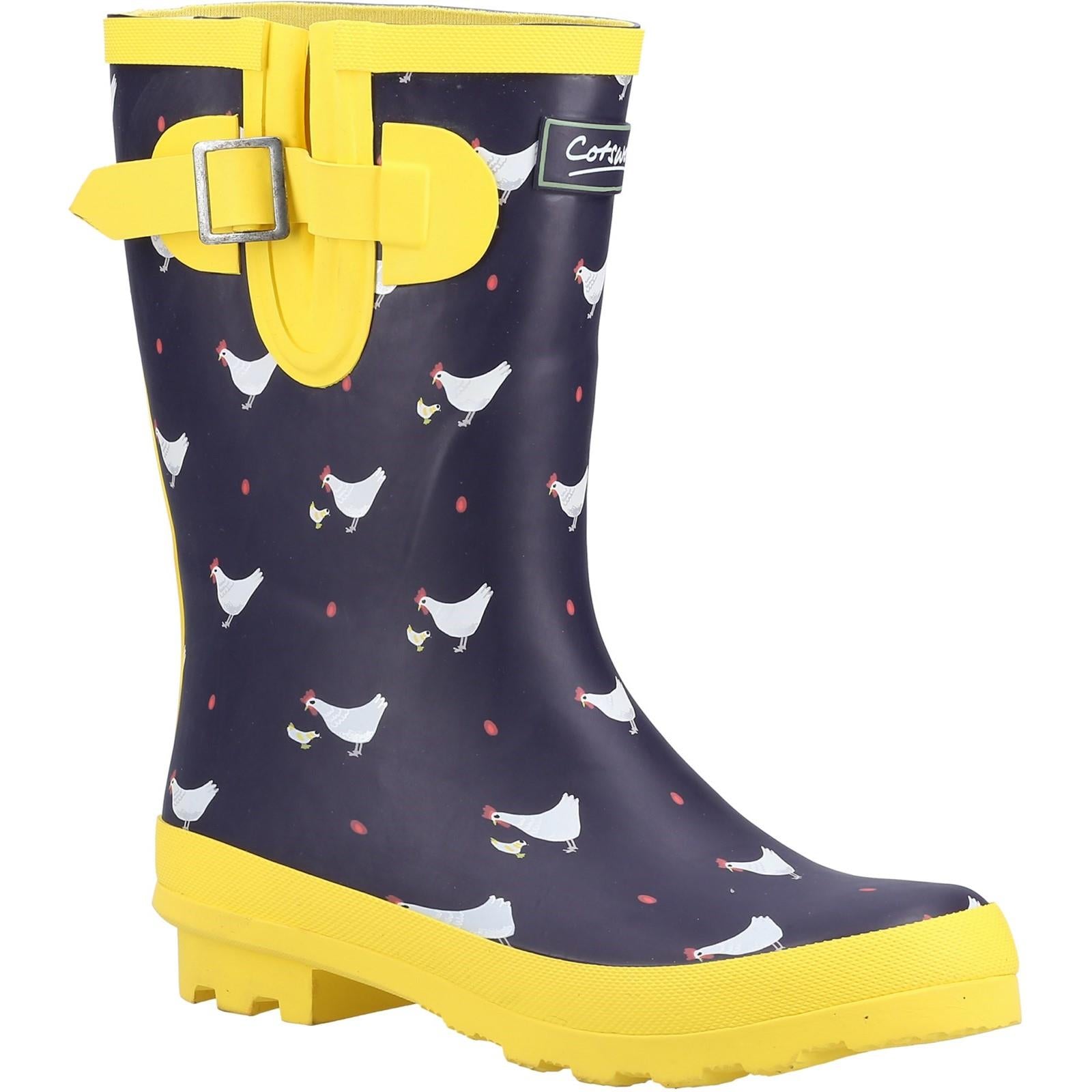 Cotswold Farmyard Chick women's waterproof mid-calf wellington boot