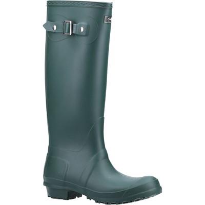 Cotswold Sandringham women's green PVC waterproof wellington boot