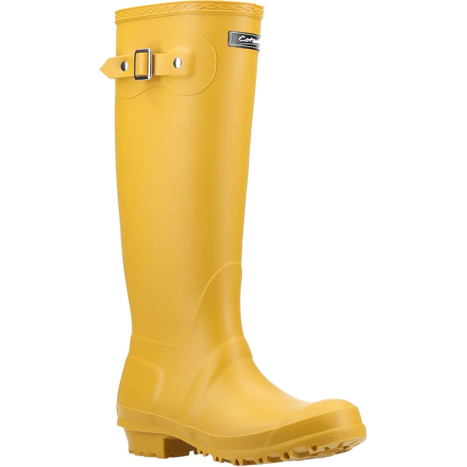 Cotswold Sandringham women's mustard PVC waterproof wellington boot