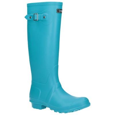 Cotswold Sandringham women's turquoise PVC waterproof wellington boot