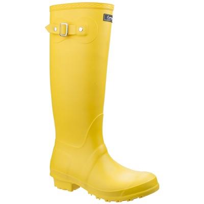 Cotswold Sandringham women's yellow PVC waterproof wellington boot