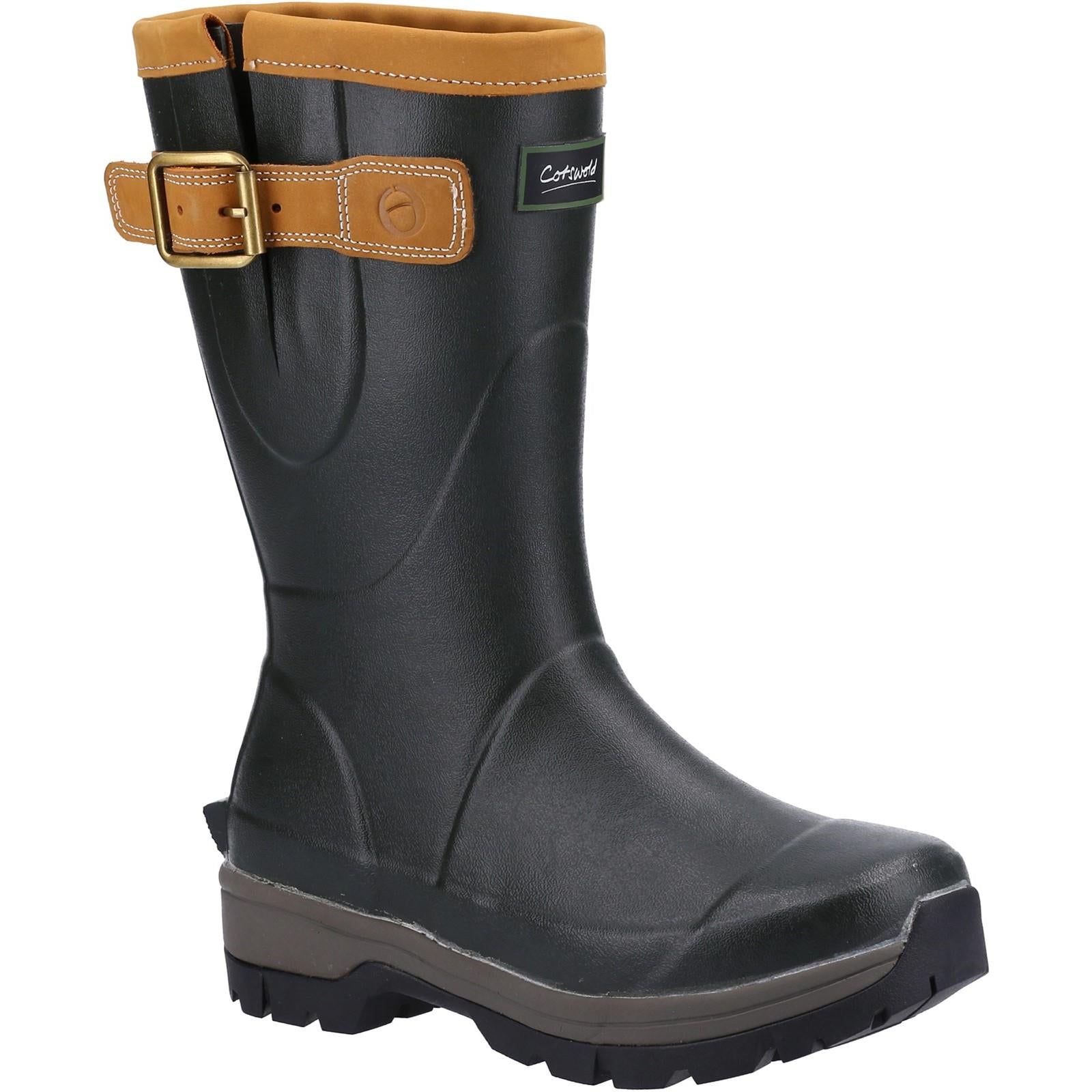 Cotswold Stratus Short women's green premium rubber waterproof wellington boot