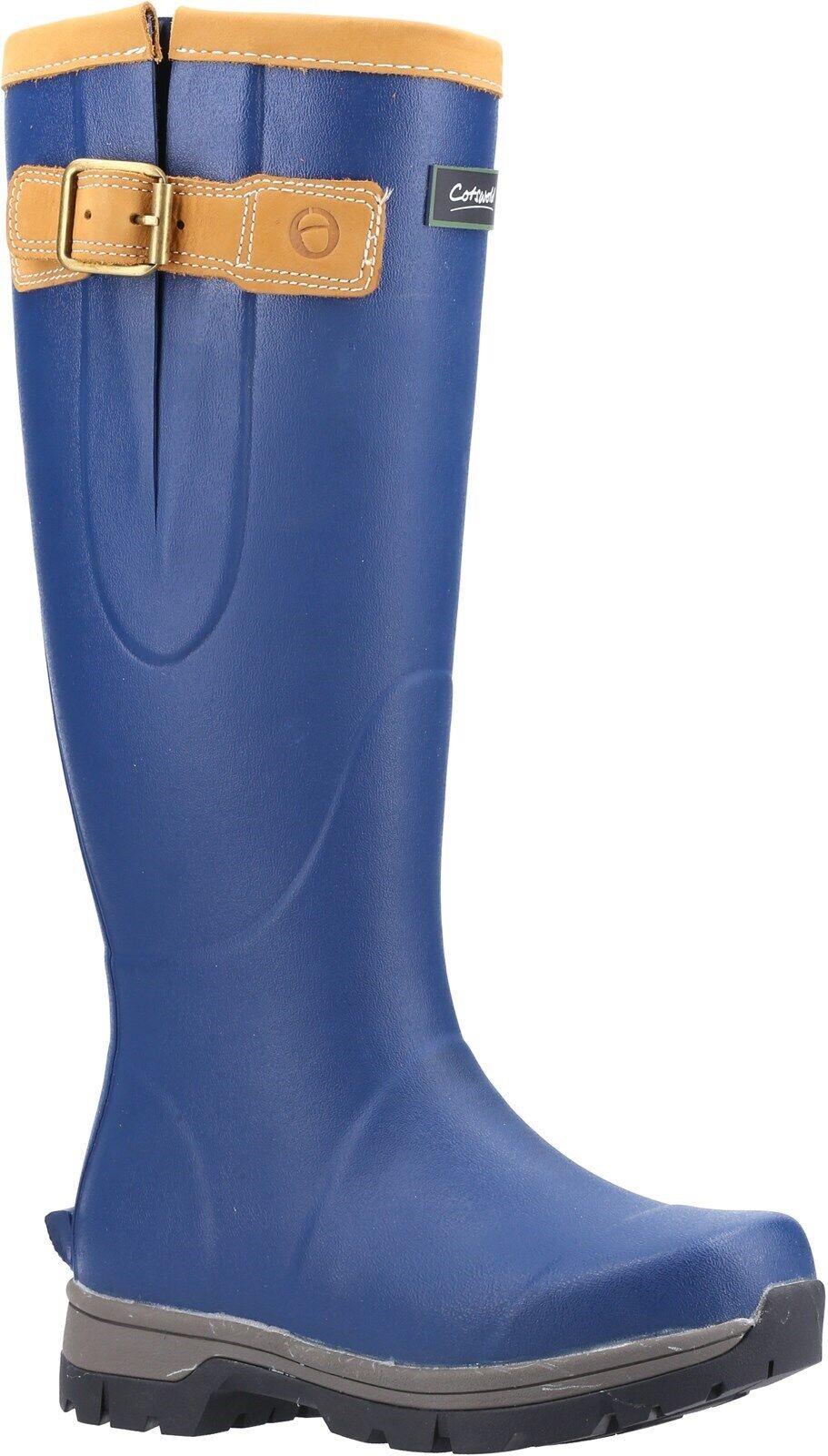 Cotswold Stratus unisex blue premium rubber waterproof wellington boot