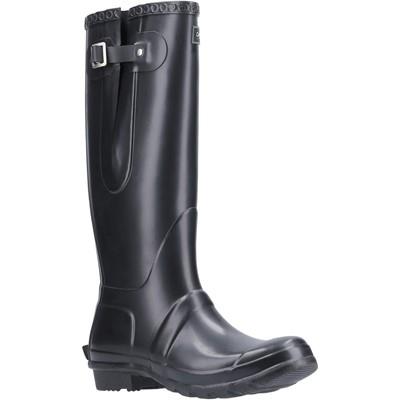 Cotswold Windsor black unisex rubber waterproof wellington boot