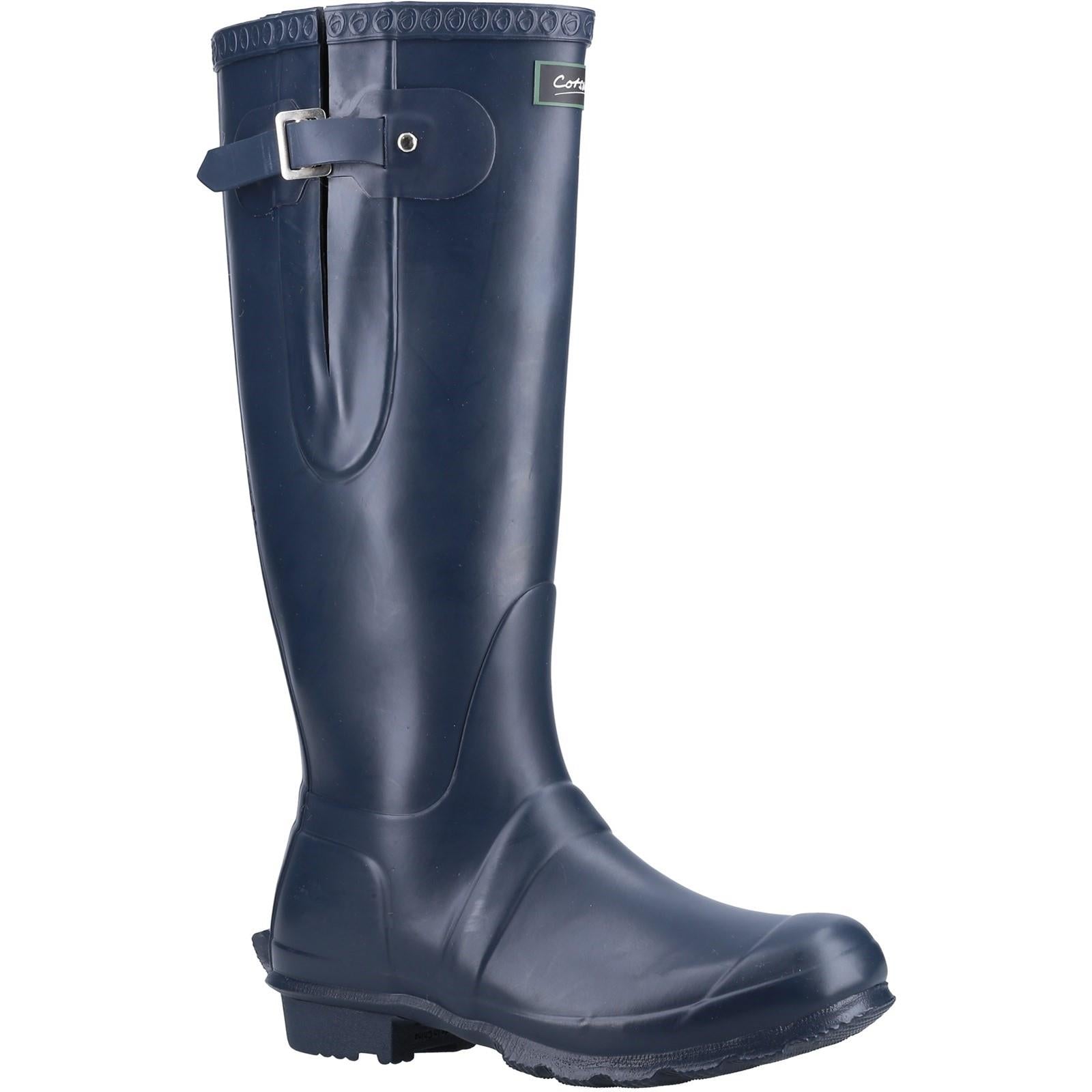 Cotswold Windsor navy unisex rubber waterproof wellington boot