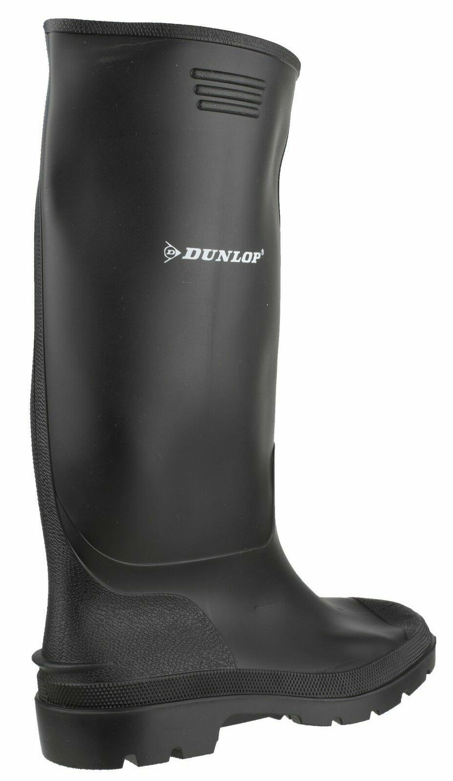 Dunlop Pricemaster unisex black waterproof wellington #380PP