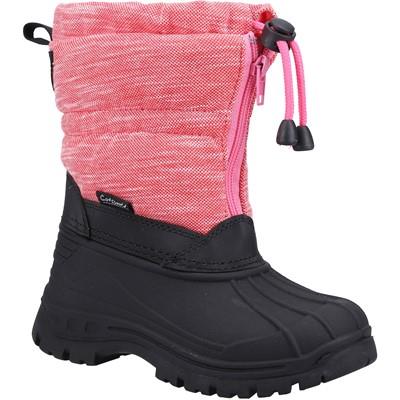 Cotswold Bathford berry kid's weatherproof snow boot