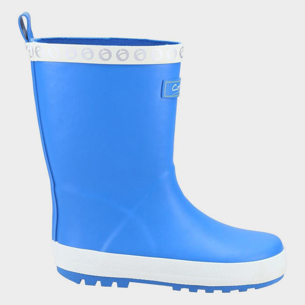 Cotswold Prestbury blue Junior kid's rubber waterproof wellington