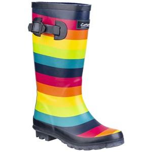 Cotswold Rainbow junior children's rubber wellington boot