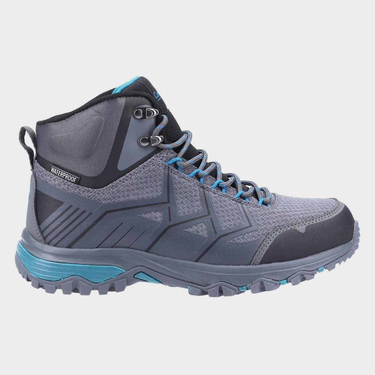 Cotswold Wychwood women's grey/blue waterproof hiking trail boot