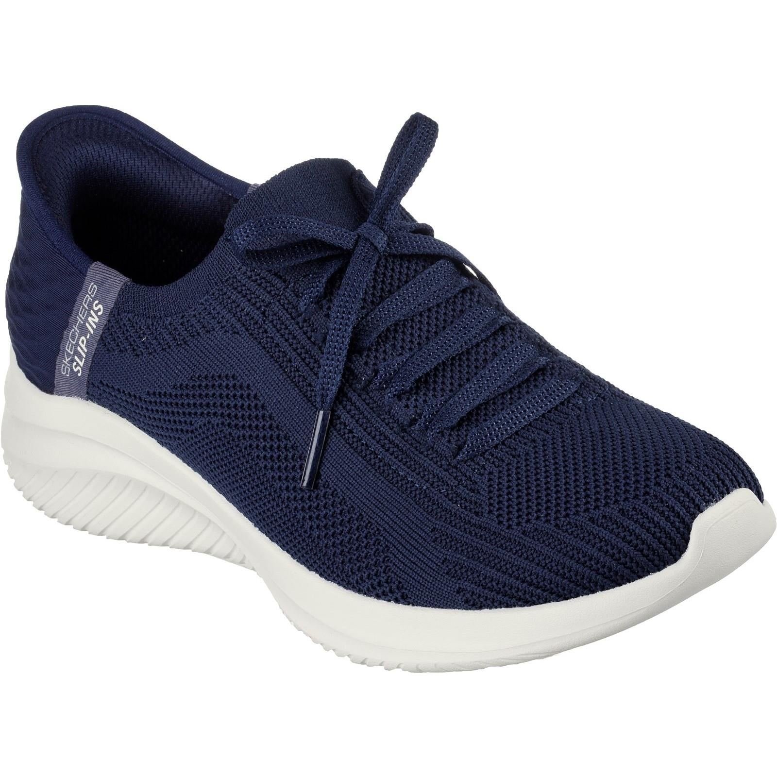 Skechers Slip-In Ultra Flex Brilliant Path women's navy vegan shoe #SK149710