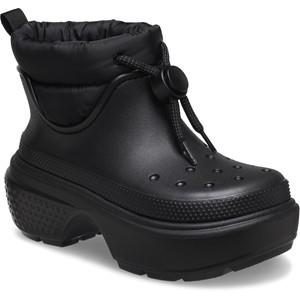 Crocs Stomp Puff women's black lightweight warm winter boot #209324