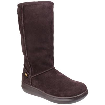 Rocket Dog Sugardaddy women's brown suede pull-on lined winter boot