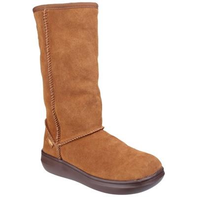 Rocket Dog Sugardaddy women's chestnut suede pull-on lined winter boot