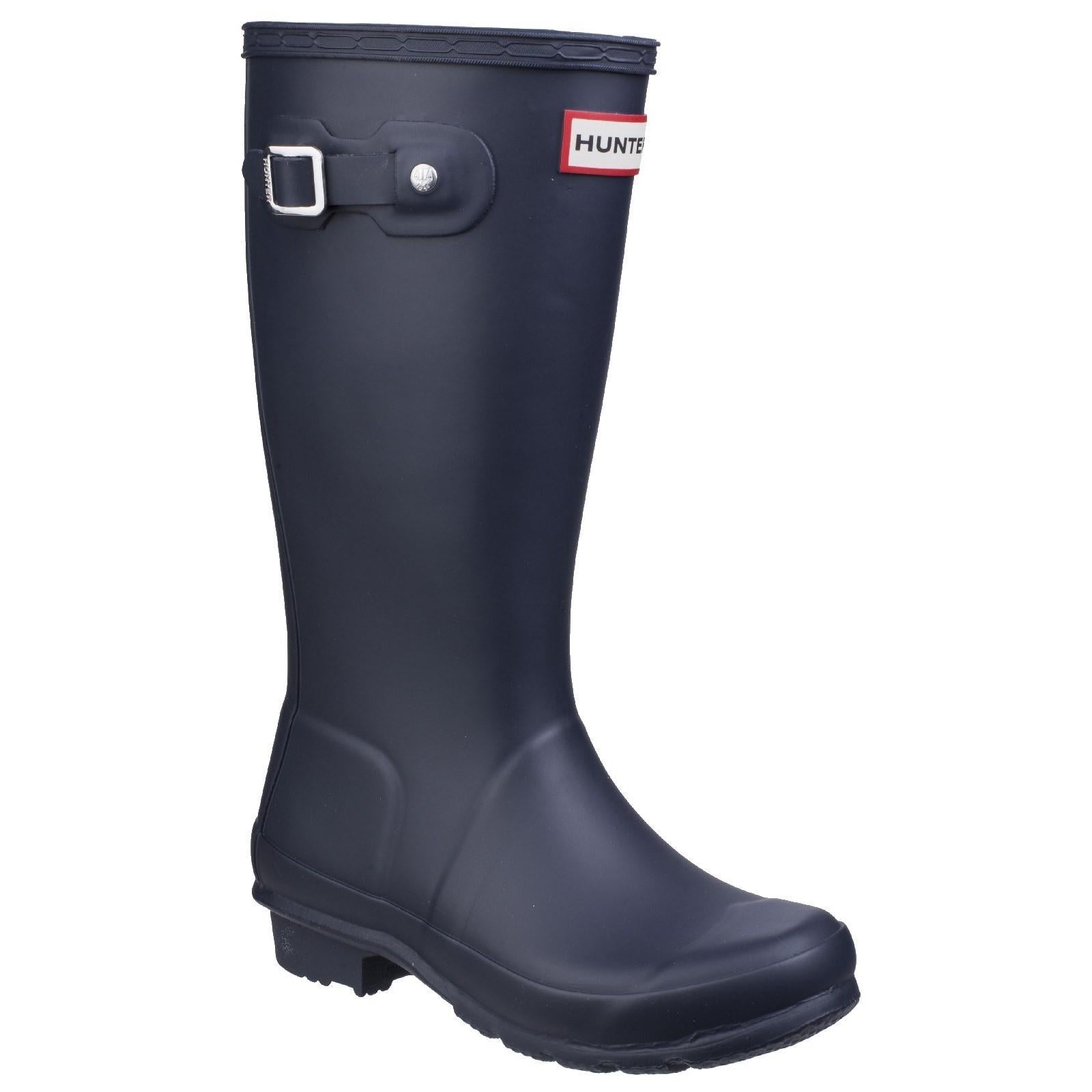 Hunter Original kid's navy rubber waterproof wellington boot