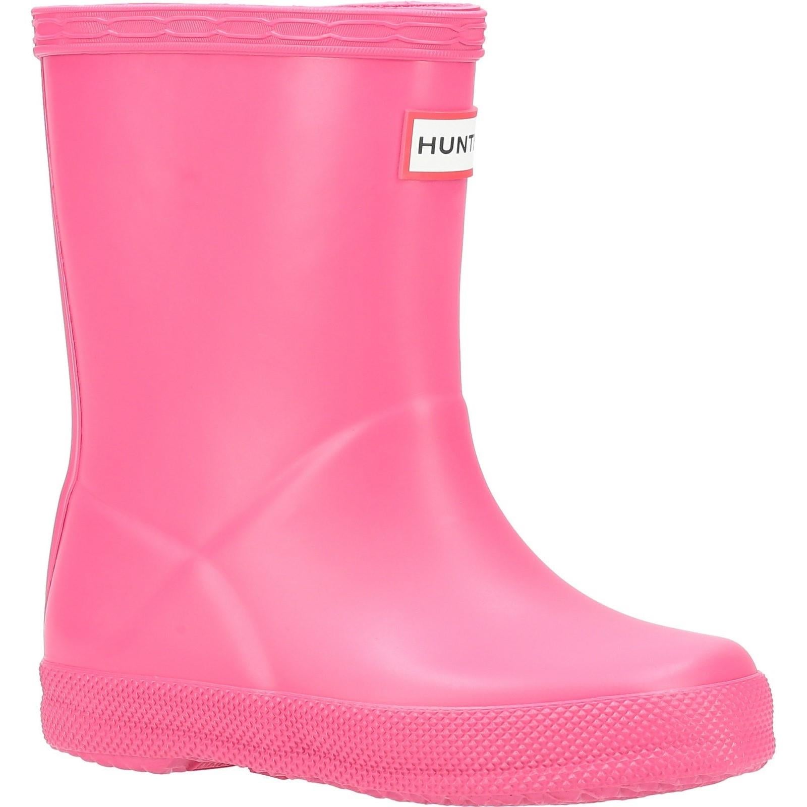 Hunter Original First Classic kid's pink vegan rubber wellington boot