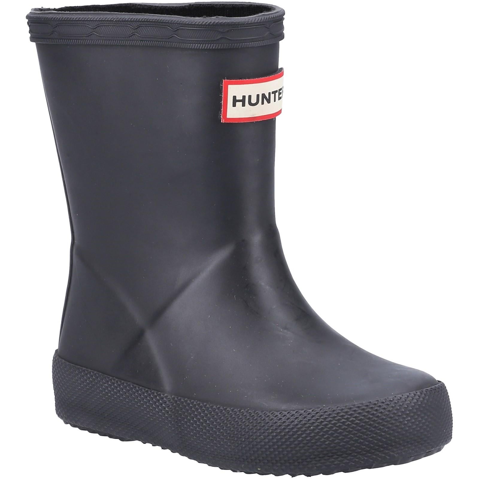 Hunter Original First Classic kid's black vegan rubber wellington boot