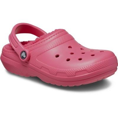 Crocs Classic Lined women's pink clog slipper #203591