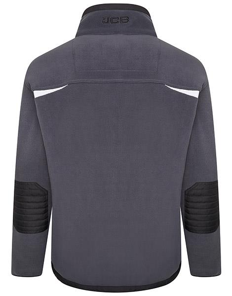 JCB Trade steel blue full-zip heavyweight polar work fleece #DB7O