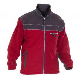 Kiel men's red/grey full-zip interactive fleece