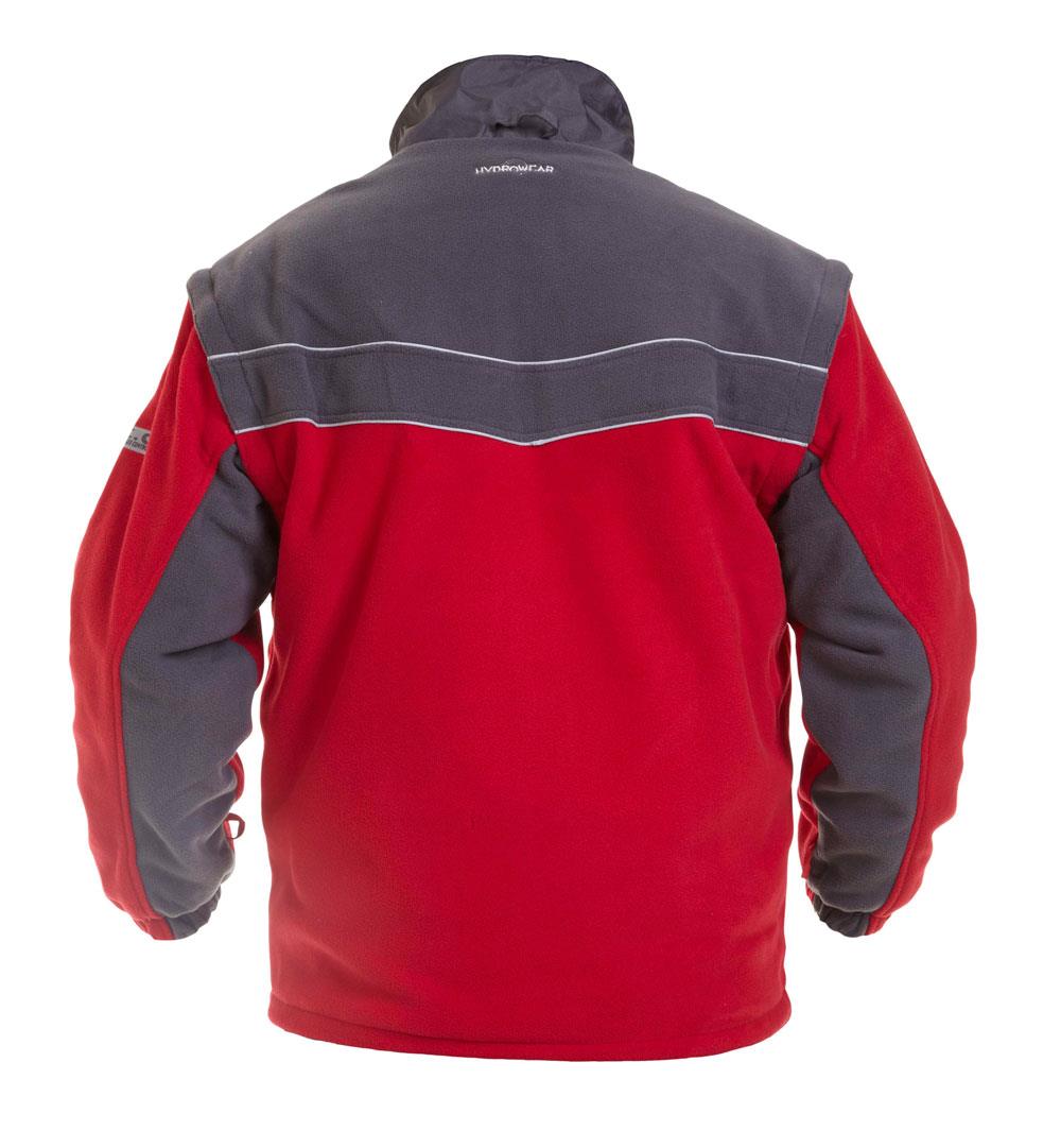 Kiel men's red/grey full-zip interactive fleece