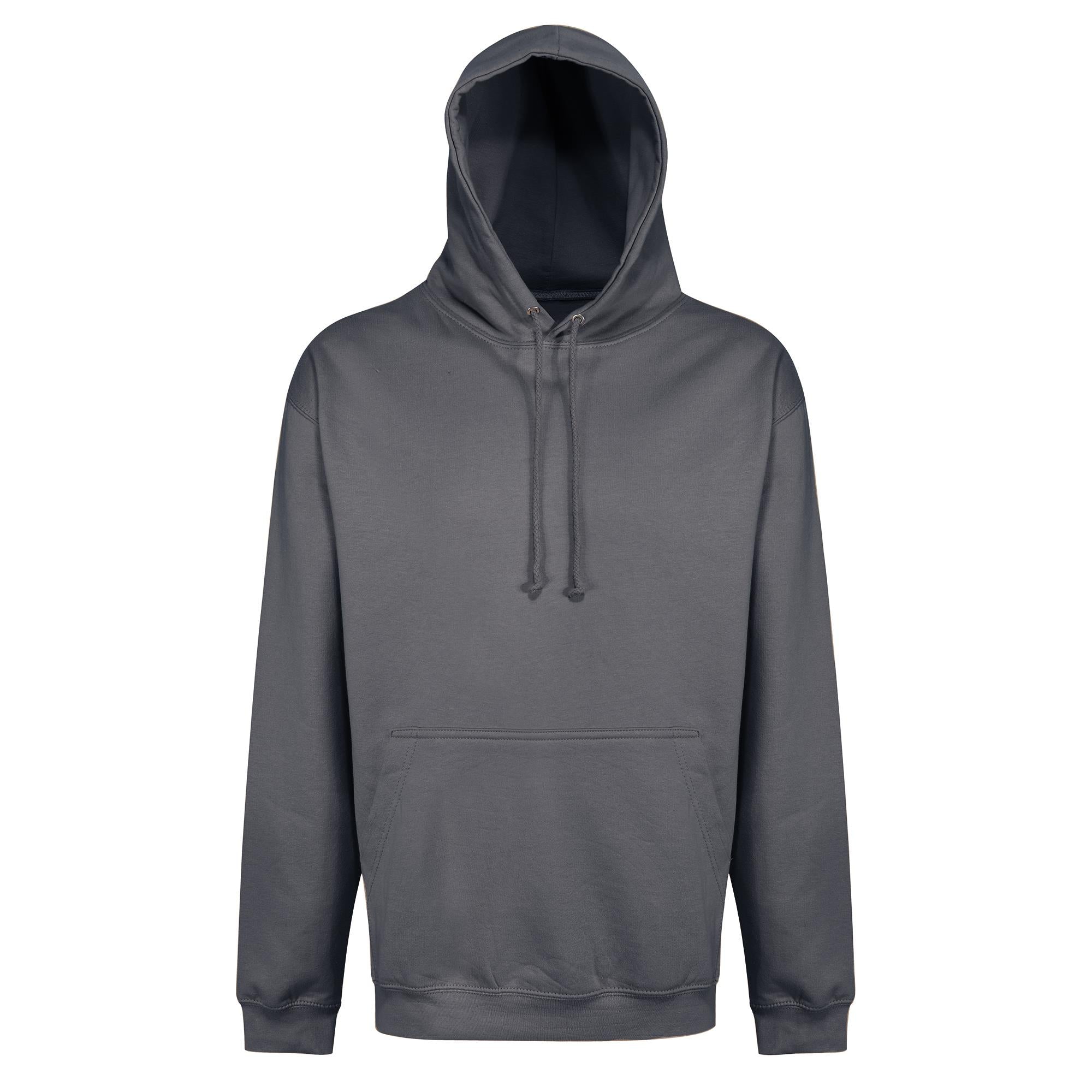 Regatta Buildup grey marl men's sustainable kangaroo-pocket work hoodie #TRS100