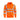 Warrior unisex hi-vis orange full-zip hooded sweatshirt