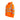 Warrior unisex hi-vis orange full-zip hooded sweatshirt