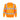 Warrior unisex hi-vis orange pullover crew-neck sweatshirt