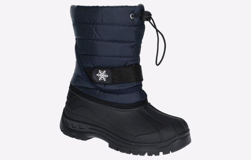 Cotswold Icicle kid's senior navy toggle-lace winter snow boot